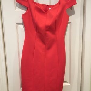 Coral Calvin Klein Dress SZ 8